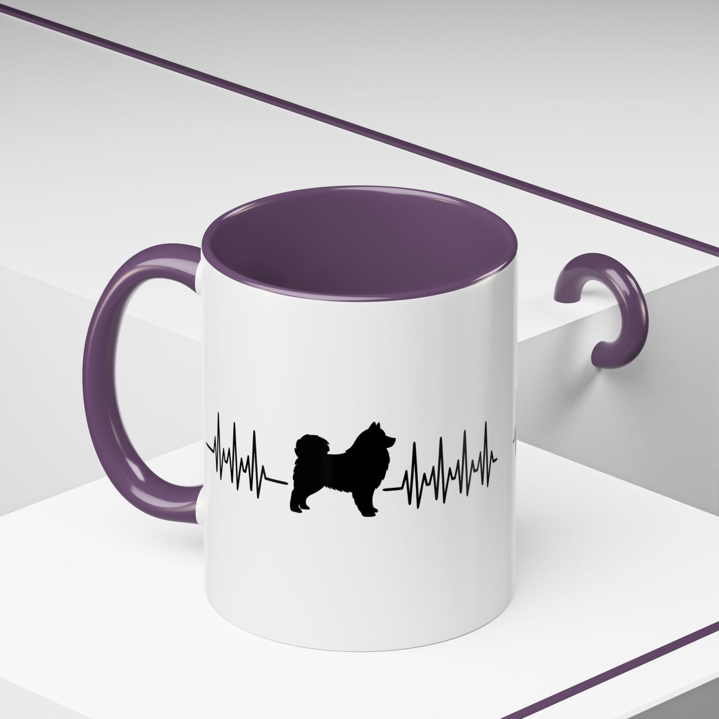 My Heart Beats For Samoyeds 2-Tone Coffee Mug