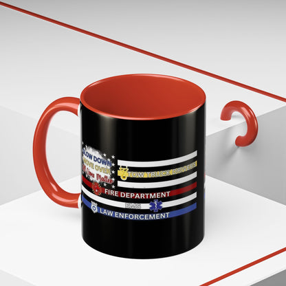 Slow Down Move Over Flag 2-Tone Coffee Mug