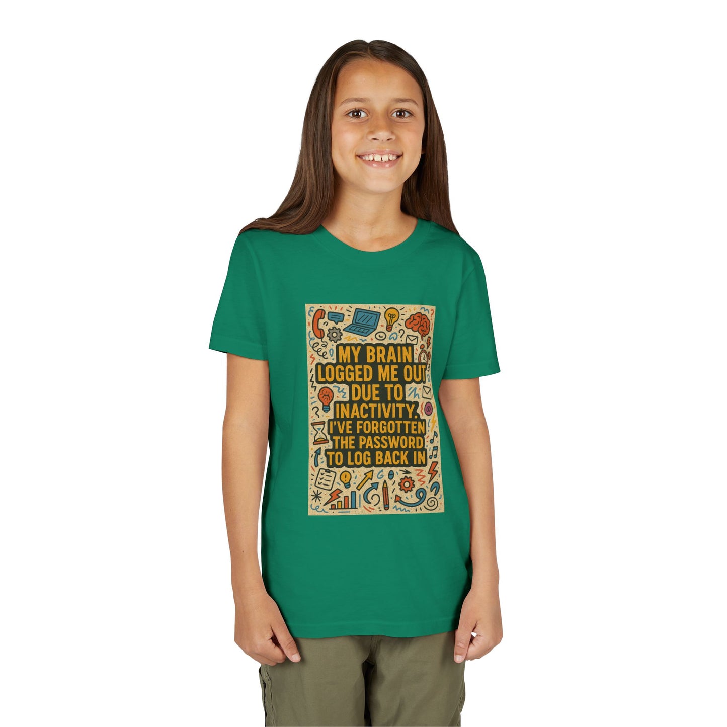 Logged Out Youth Unisex Short Sleeve Crewneck Tee