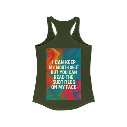 Subtitles Women's Racerback Tank
