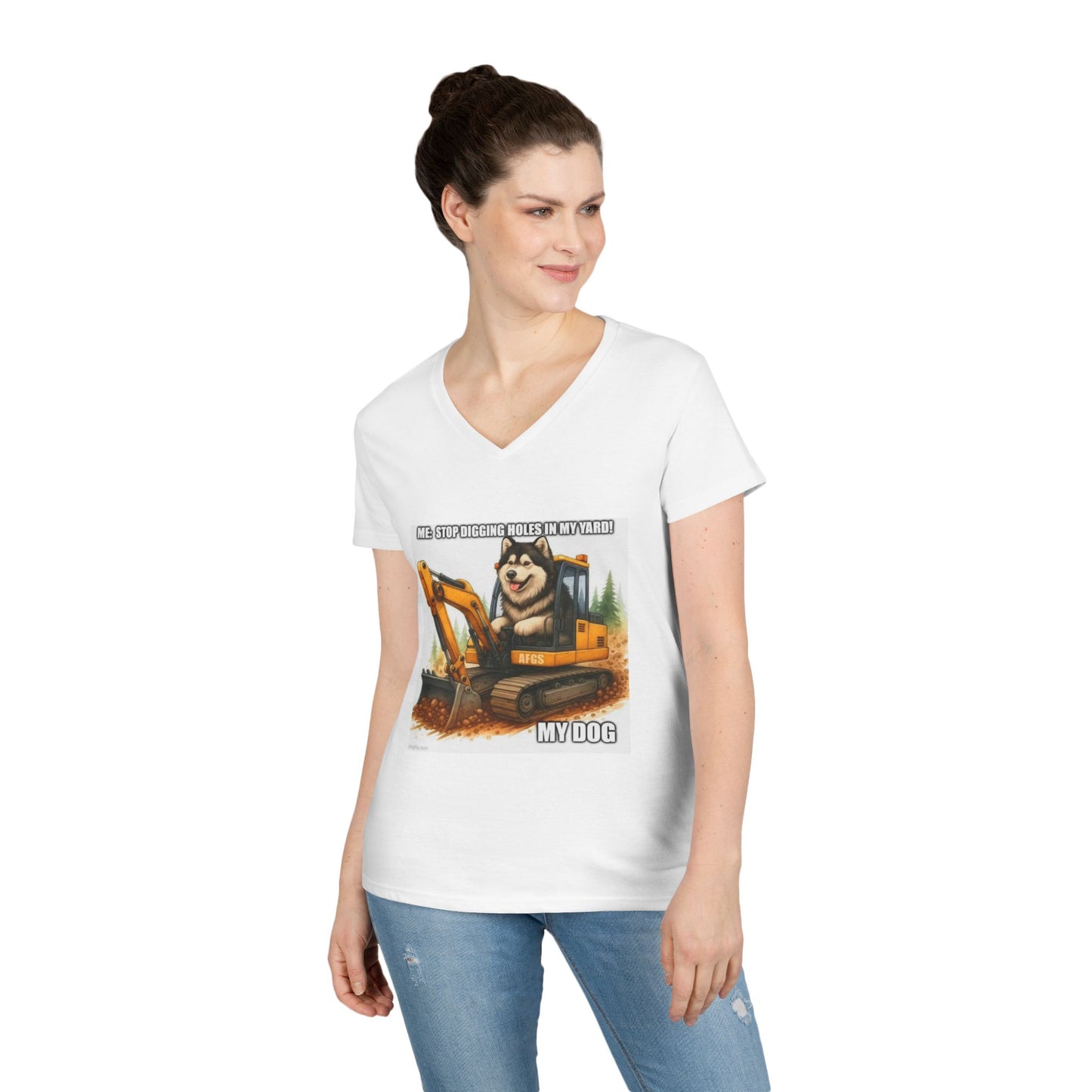 Digmaster 2000 Women's V-Neck T-Shirt