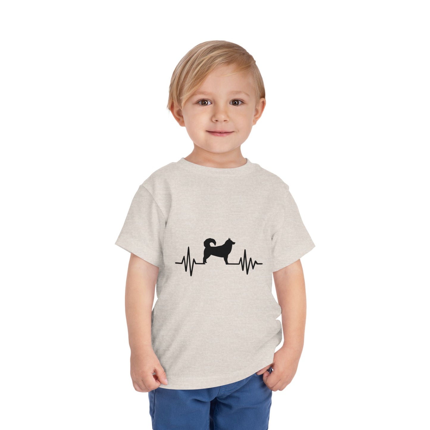My Heart Beats For Malamutes Toddler Unisex Short Sleeve Crewneck Tee