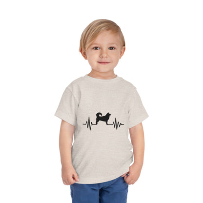 My Heart Beats For Malamutes Toddler Unisex Short Sleeve Crewneck Tee