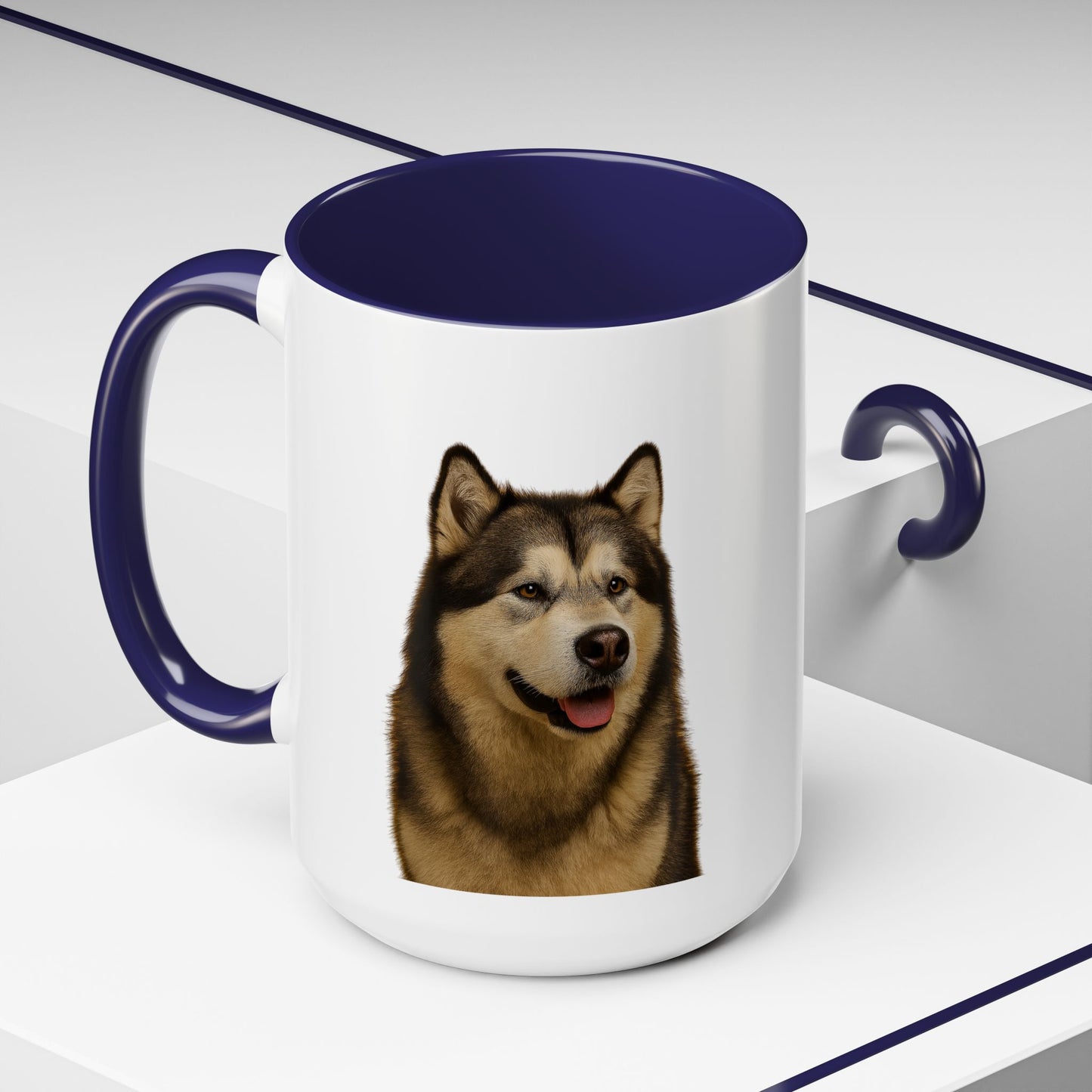 Malamute Head 2-Tone Coffee Mug
