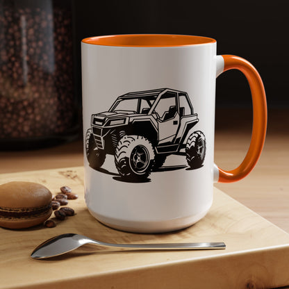 Off The Beaten Path Side By Side 2-Tone Coffee Mug