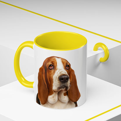 Basset Head 2-Tone Coffee Mug