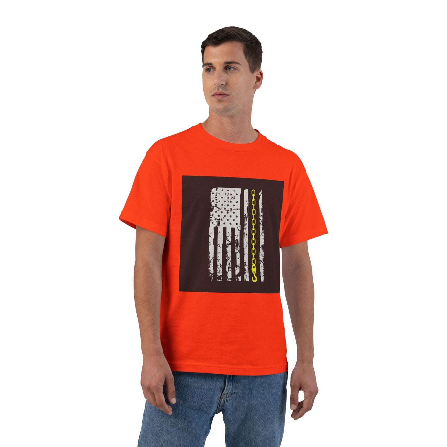 Thin Yellow Line Men's Short-Sleeve Crewneck Tee