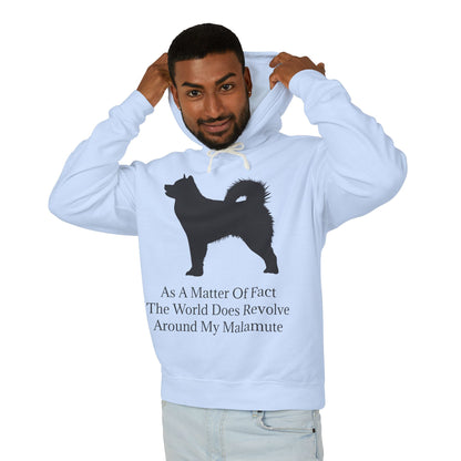 Matter Of Fact Malamute Unisex Lightweight Hoodie