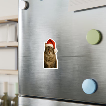 Santa Paws Cat Vinyl Decal