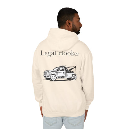 Legal H**ker Wheel Lift Tow Truck Unisex Lightweight Hoodie