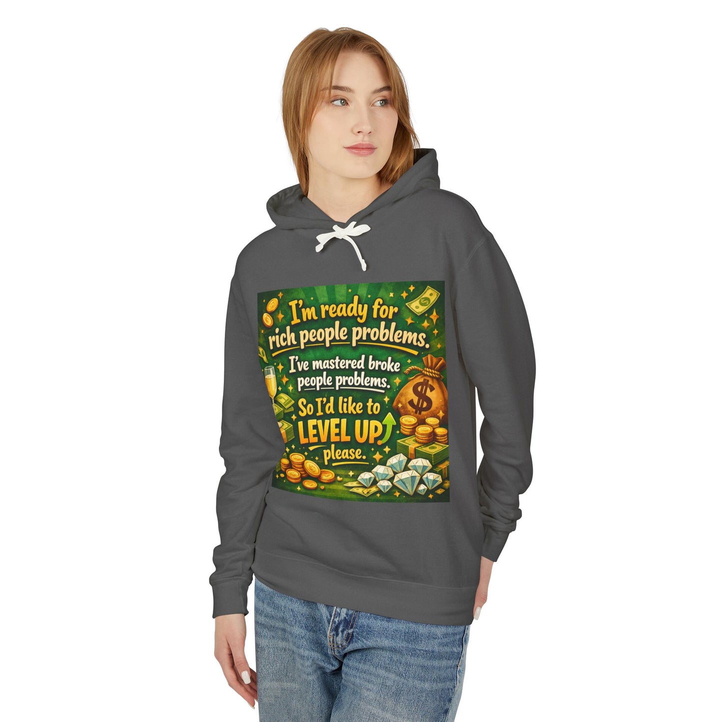 Level Up Unisex Lightweight Hoodie