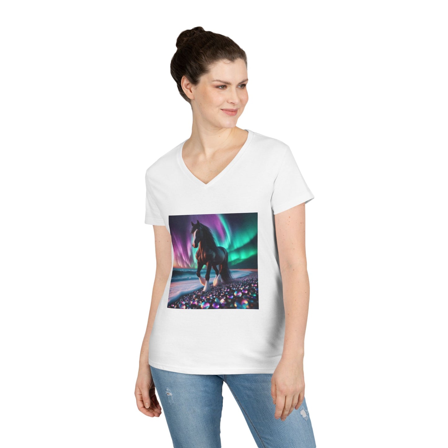 Midnight Magic Women's V-Neck T-Shirt