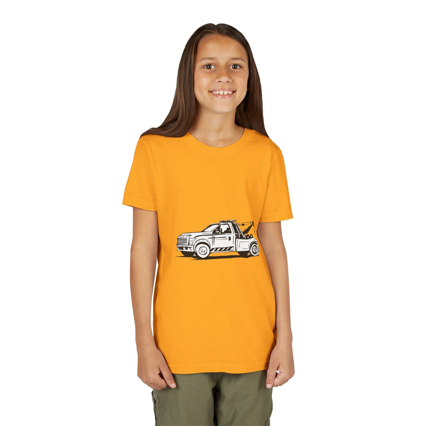 Wheel Lift Tow Truck Youth Unisex Short Sleeve Crewneck Tee