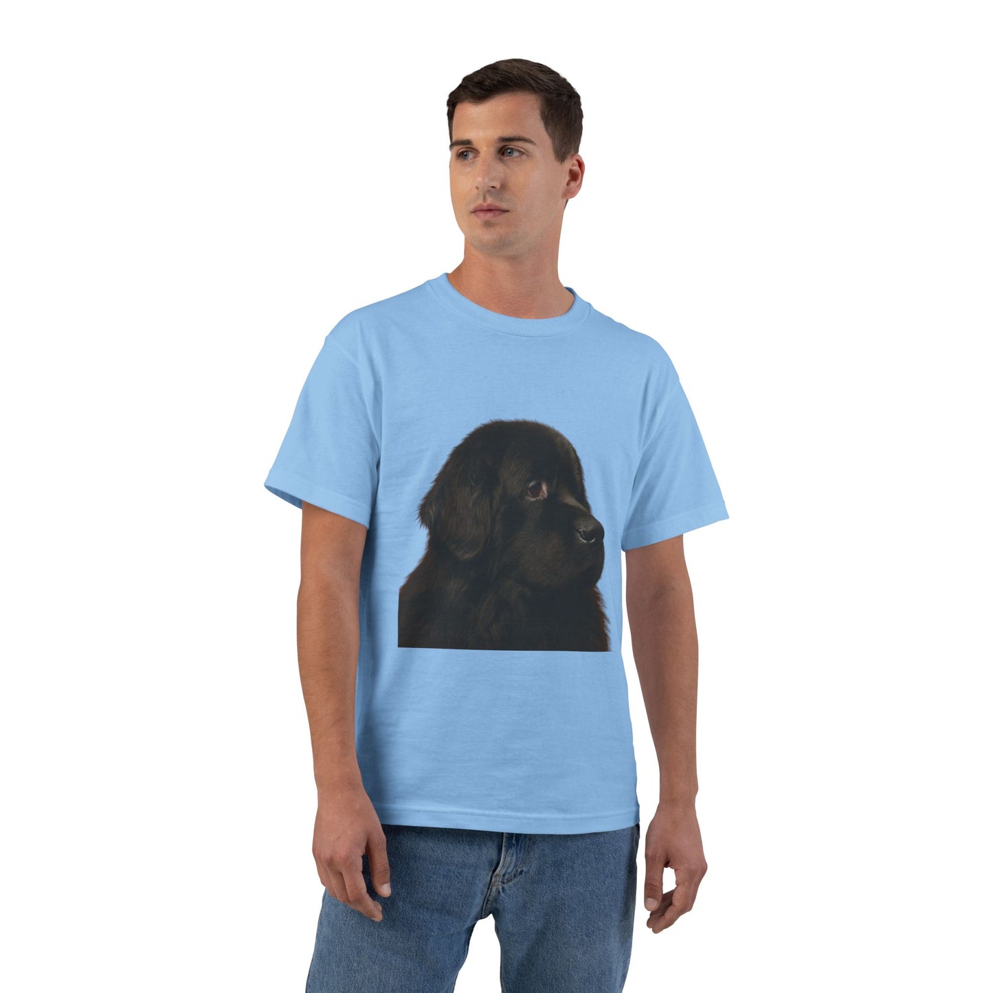 Newfie Head Men's Short-Sleeve Crewneck Tee