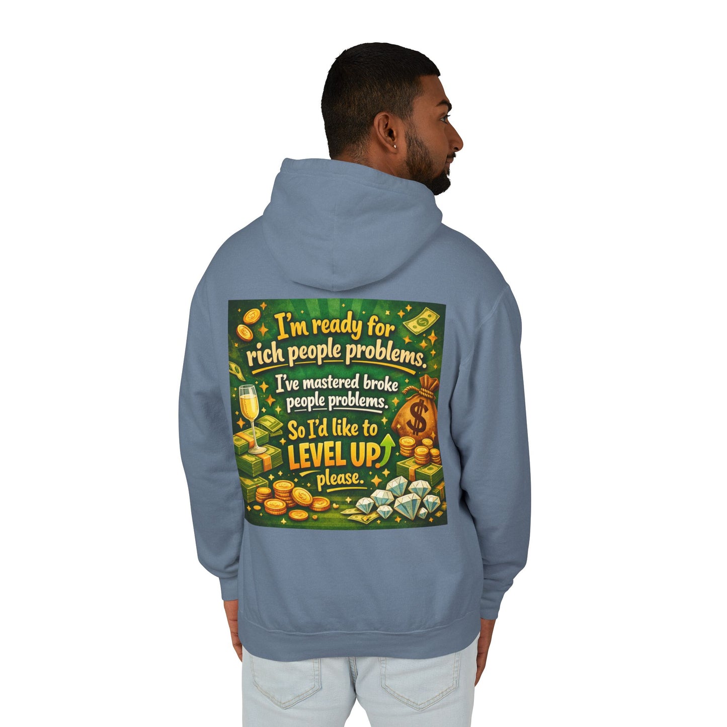 Level Up Unisex Lightweight Hoodie