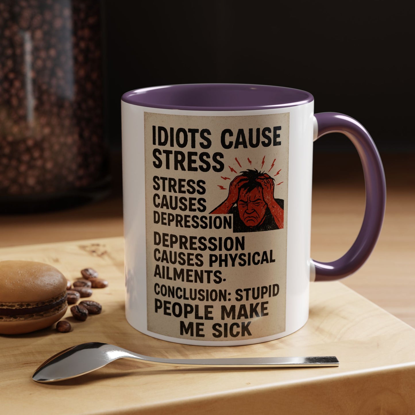 Stupid People 2-Tone Coffee Mug