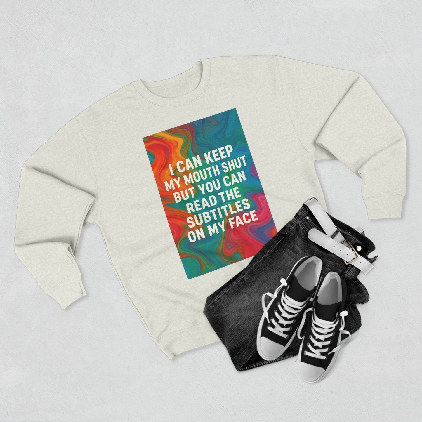 Subtitles Unisex Crewneck Sweatshirt