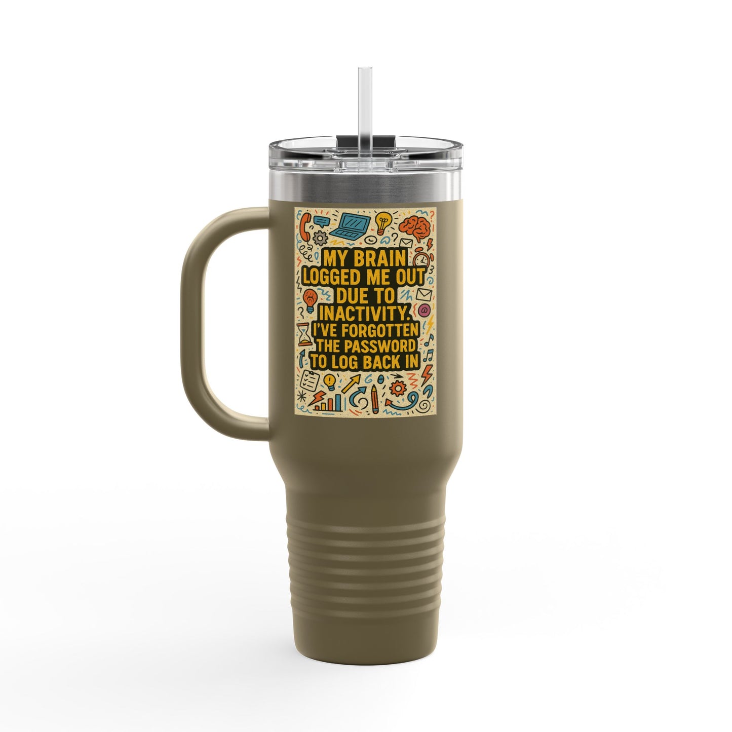Logged Out Insulated Travel Mug