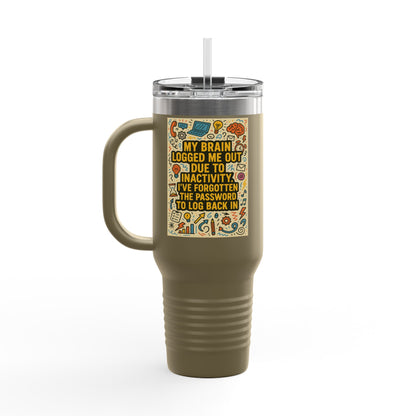 Logged Out Insulated Travel Mug