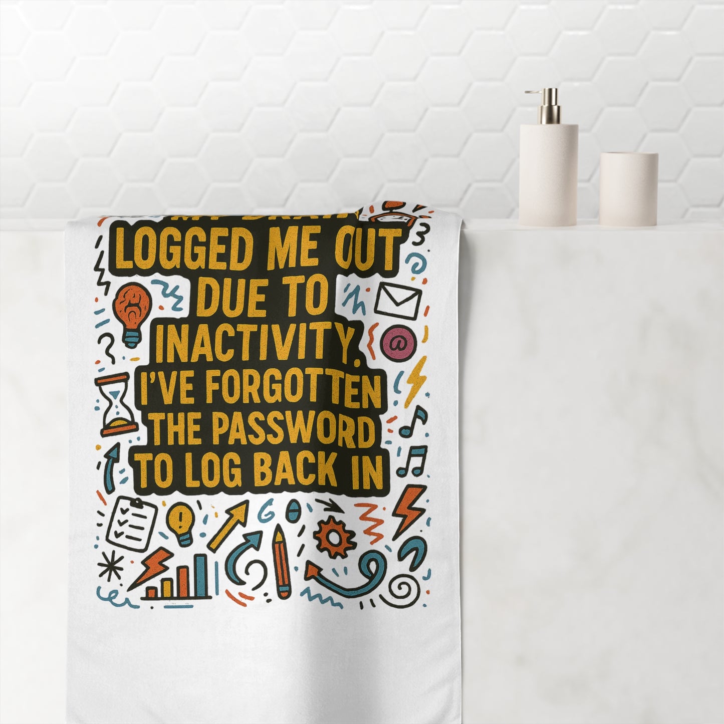 Logged Out Mink-Cotton  Beach Towel