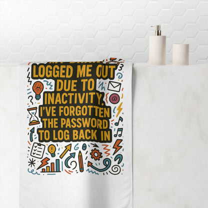 Logged Out Mink-Cotton  Beach Towel