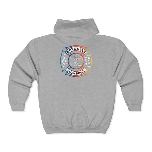 Let First Responders LIve Unisex Full Zip Hoodie