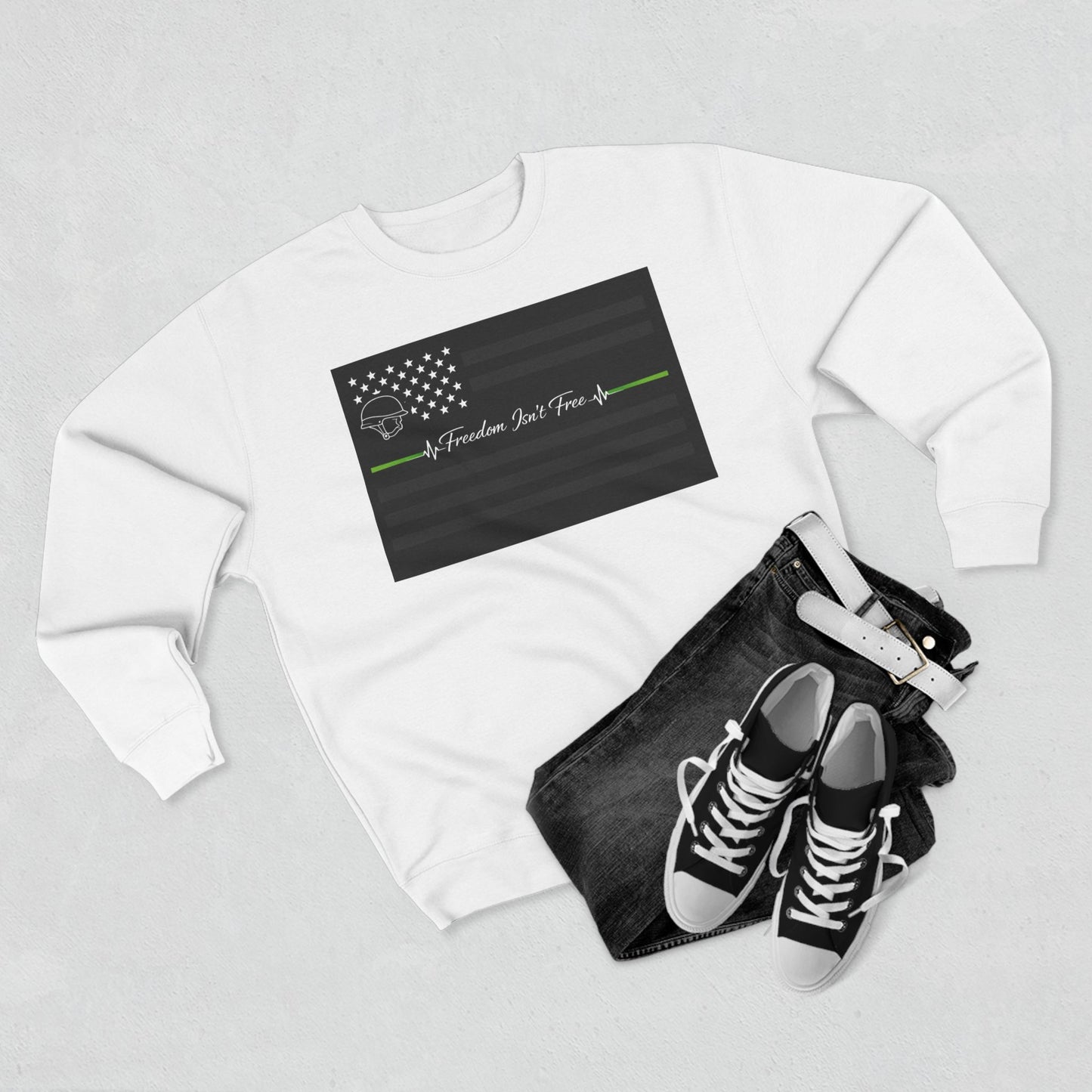 Thin Green Line Unisex Crewneck Sweatshirt