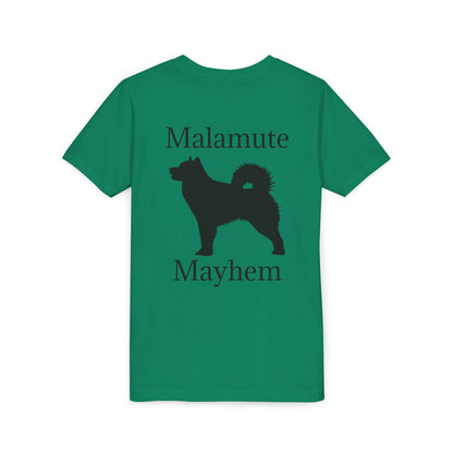Malamute Mayhem Youth Unisex Short Sleeve Crewneck Tee