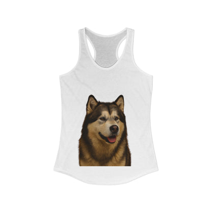 Malamute Head Women's Racerback Tank