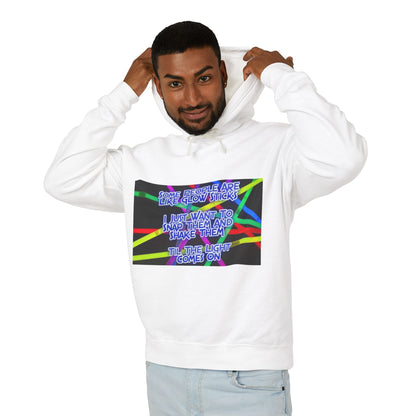 Glow Sticks Unisex Lightweight Hoodie