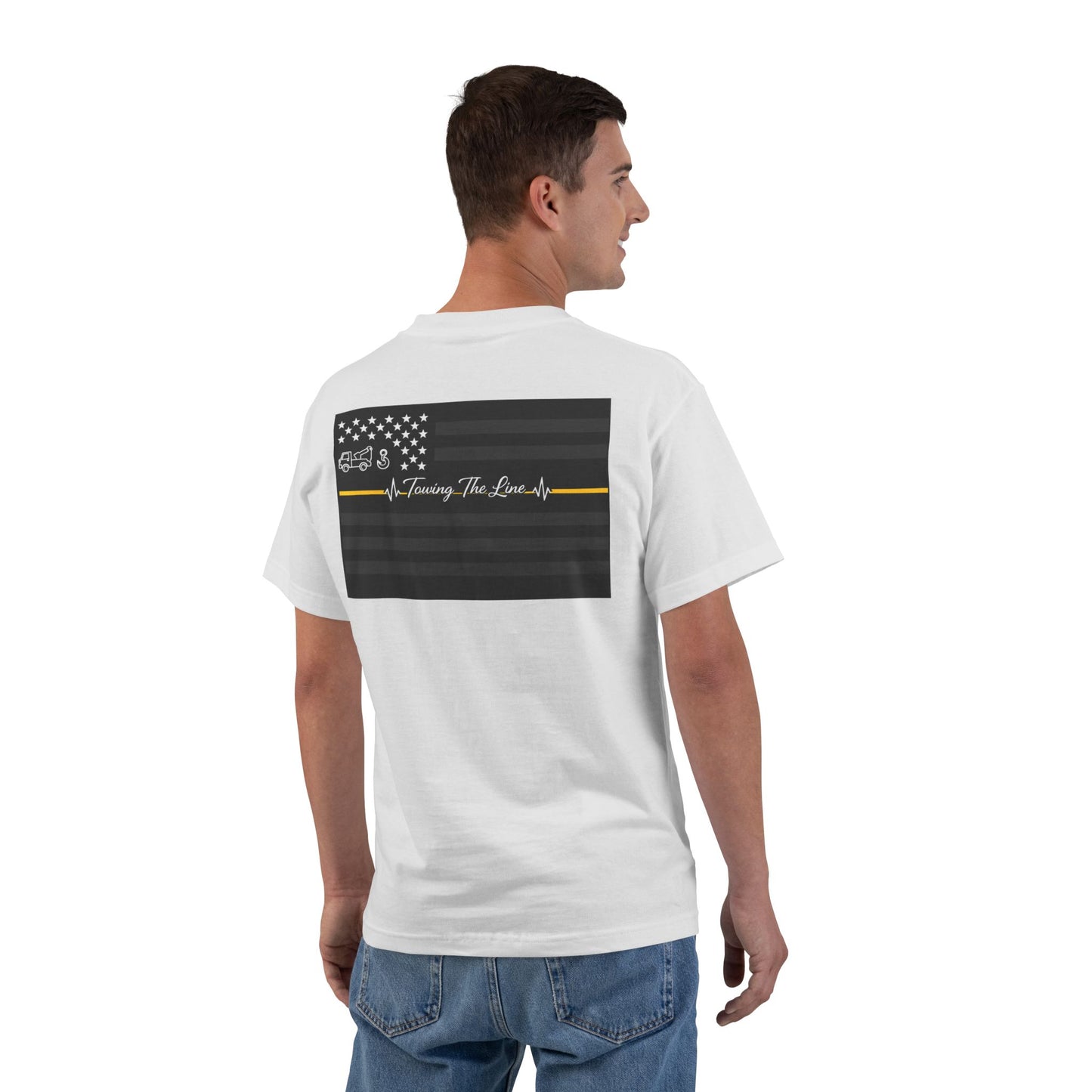 Thin Yellow Line Men's Short-Sleeve Crewneck Tee