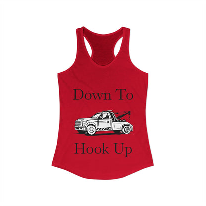 Down To Hook Up Women's Racerback Tank