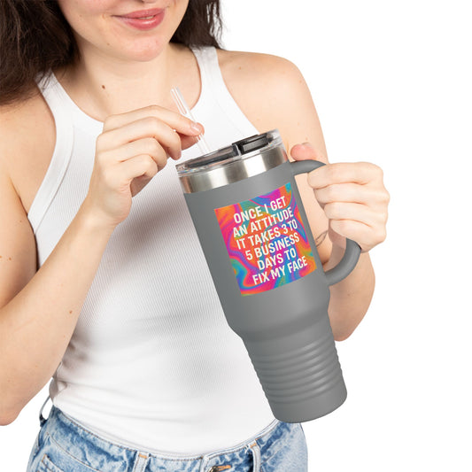 Fix My Face Insulated Travel Mug