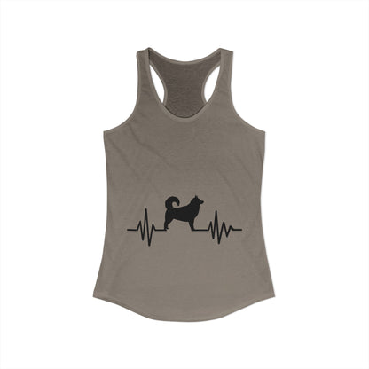 My Heart Beats For Malamutes Women's Racerback Tank
