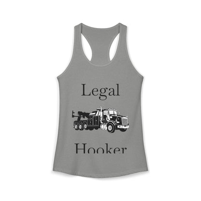 Legal H**ker Heavy Tow Truck Women's Racerback Tank