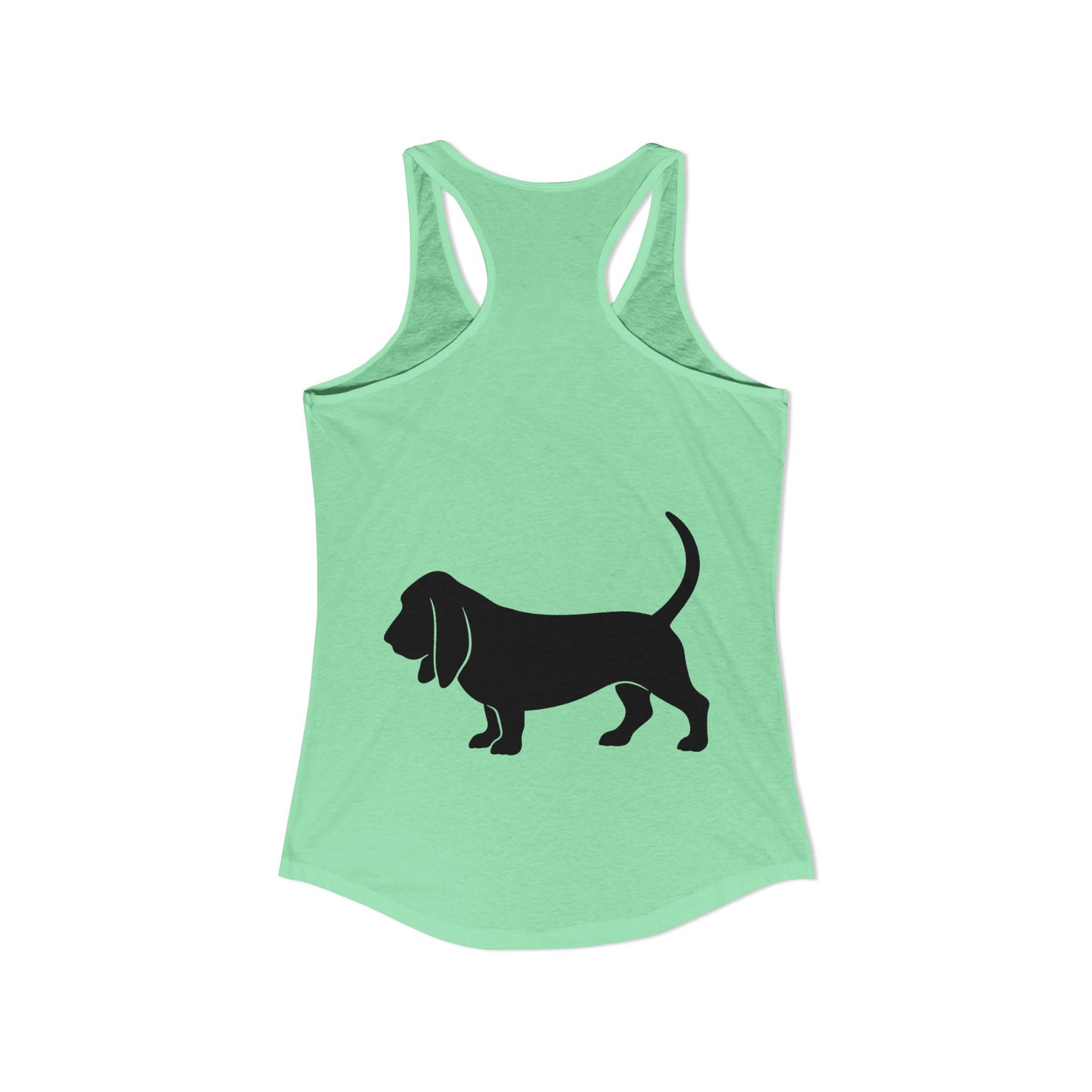 Basset Silhouette Women's Racerback Tank