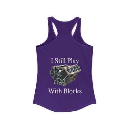 Play With Blocks Women's Racerback Tank