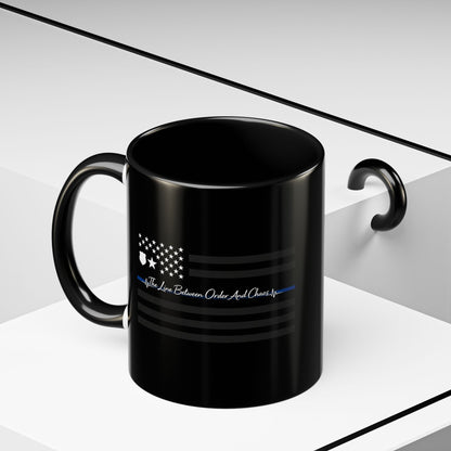 Thin Blue Line 2-Tone Coffee Mug