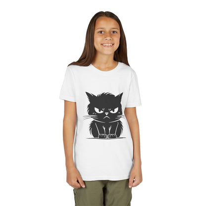 Angry Cat Youth Unisex Short Sleeve Crewneck Tee