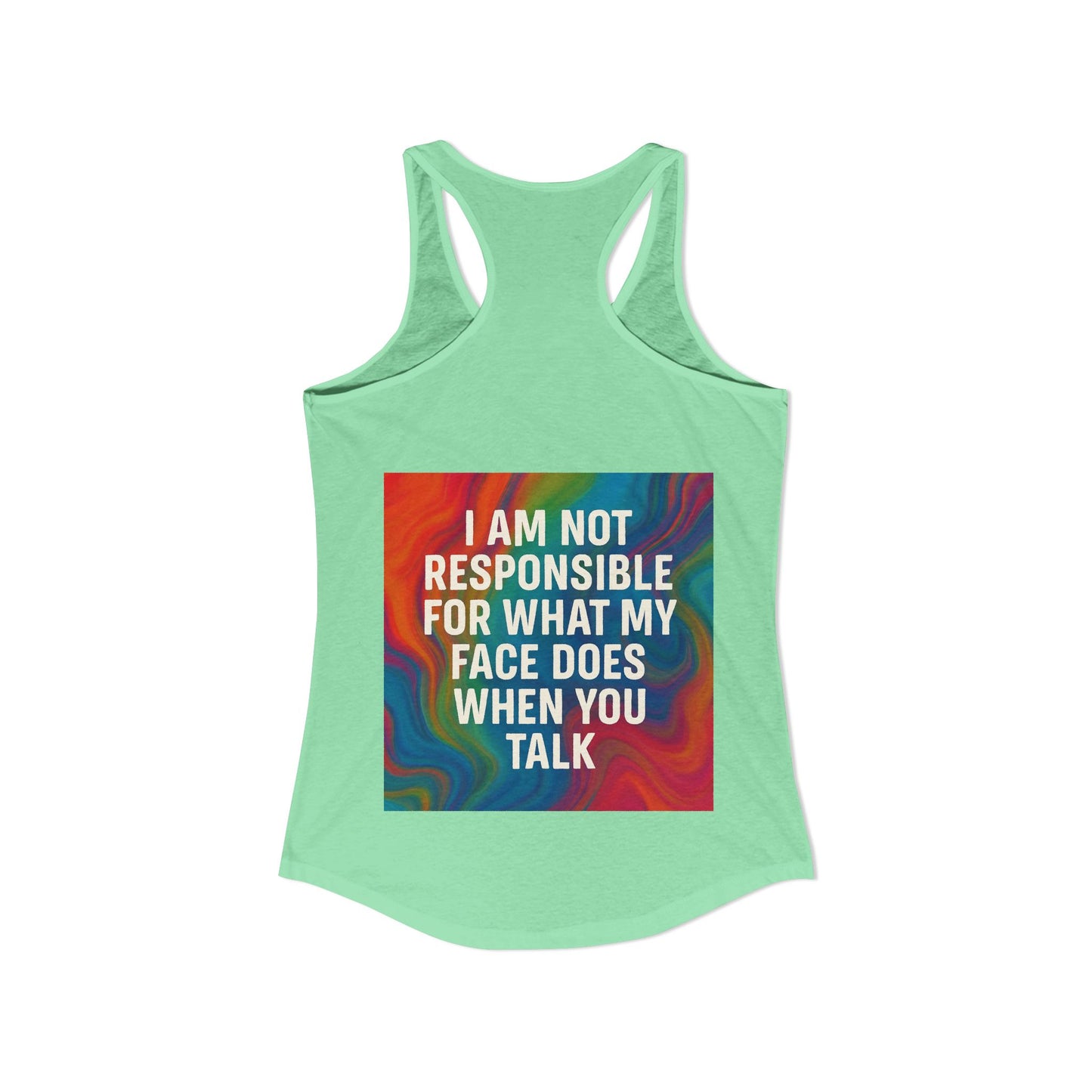 When You Talk Women's Racerback Tank