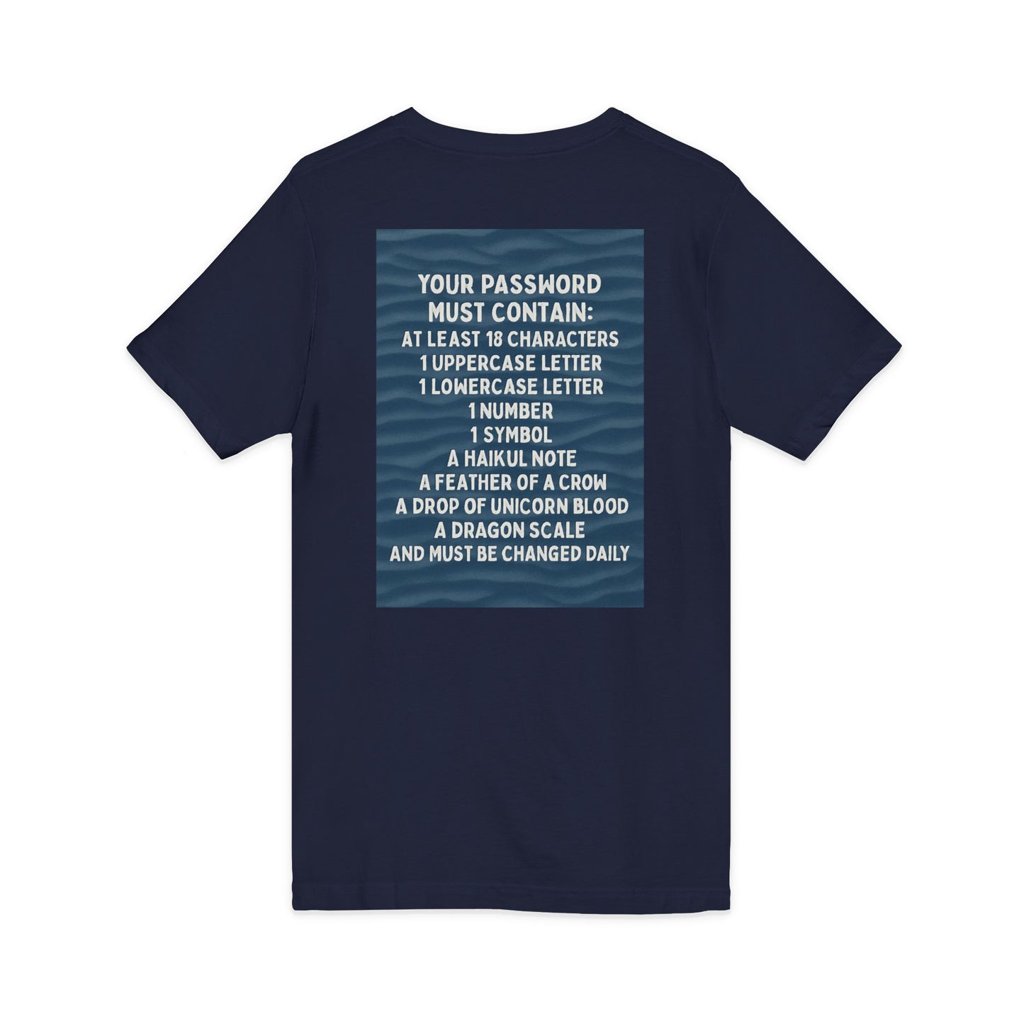 Password Unisex Short Sleeve V-Neck Tee