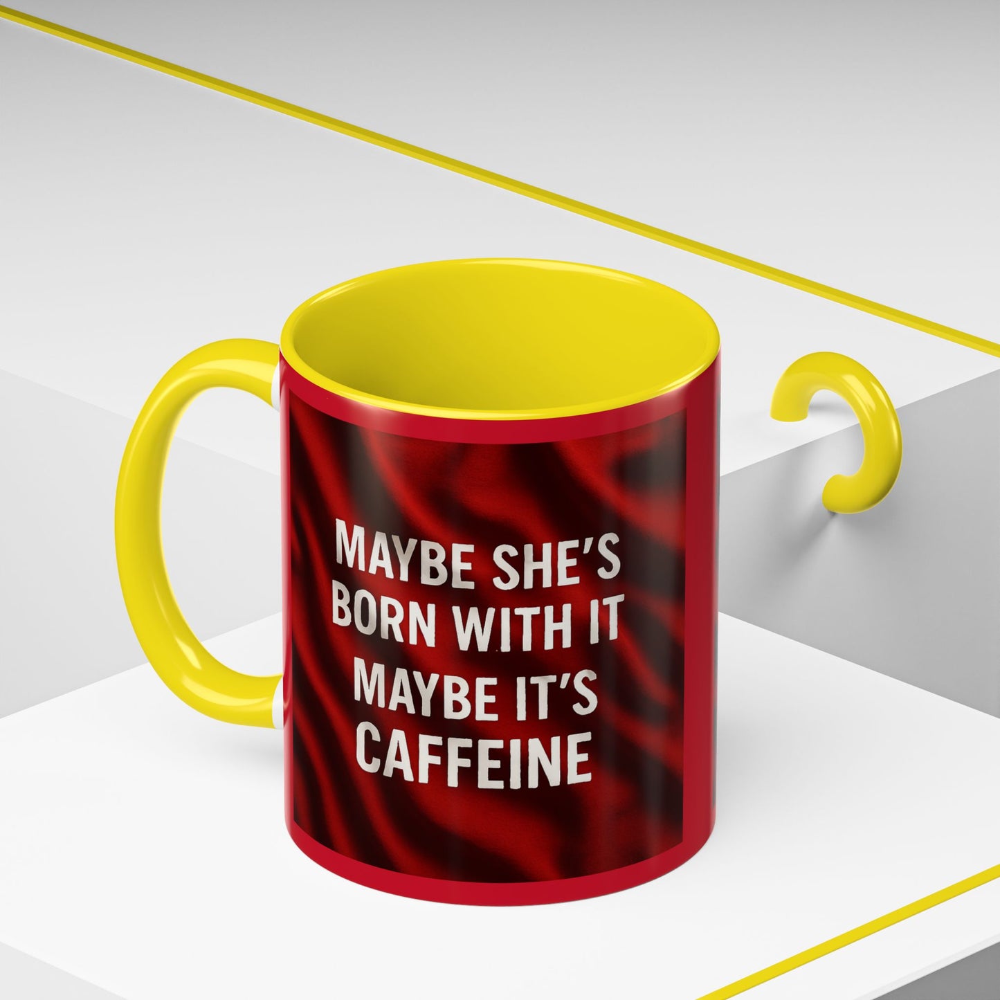Born With It 2-Tone Coffee Mug