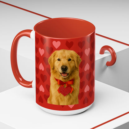 Cupid's Companion Golden 2-Tone Coffee Mug