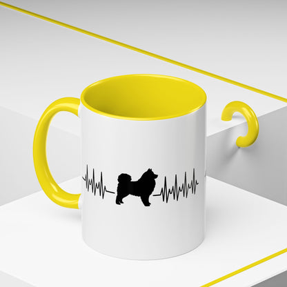 My Heart Beats For Samoyeds 2-Tone Coffee Mug