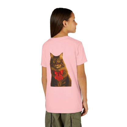 Cupid's Companion Cat Youth Unisex Short Sleeve Crewneck Tee