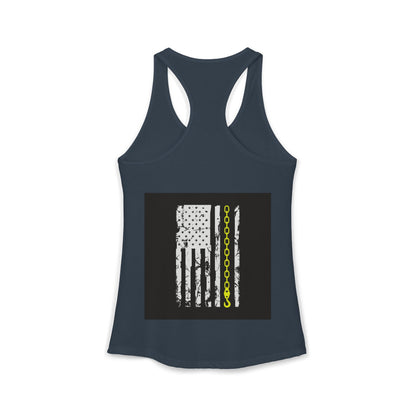 Thin Yellow Line Women's Racerback Tank