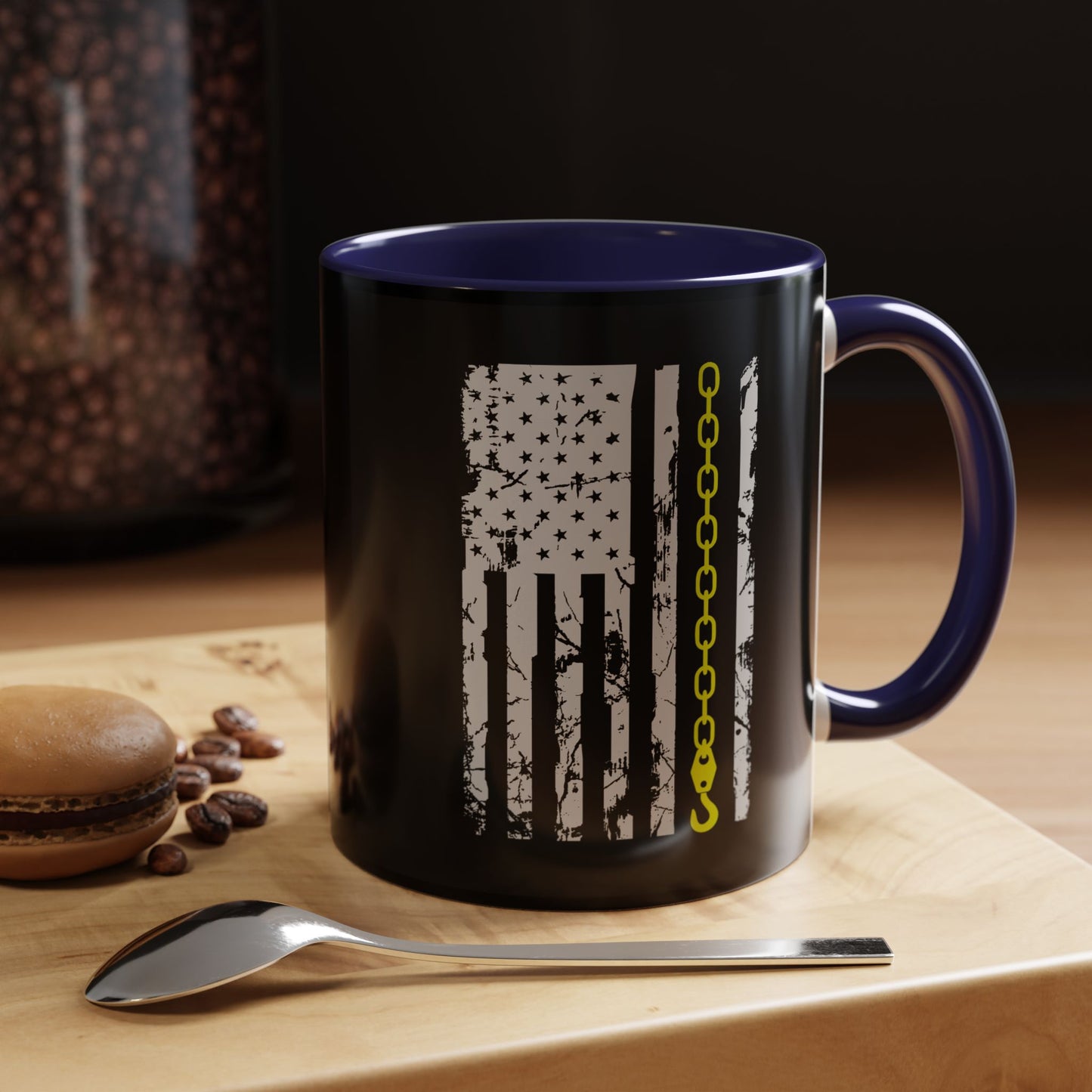 Thin Yellow Line 2-Tone Coffee Mug