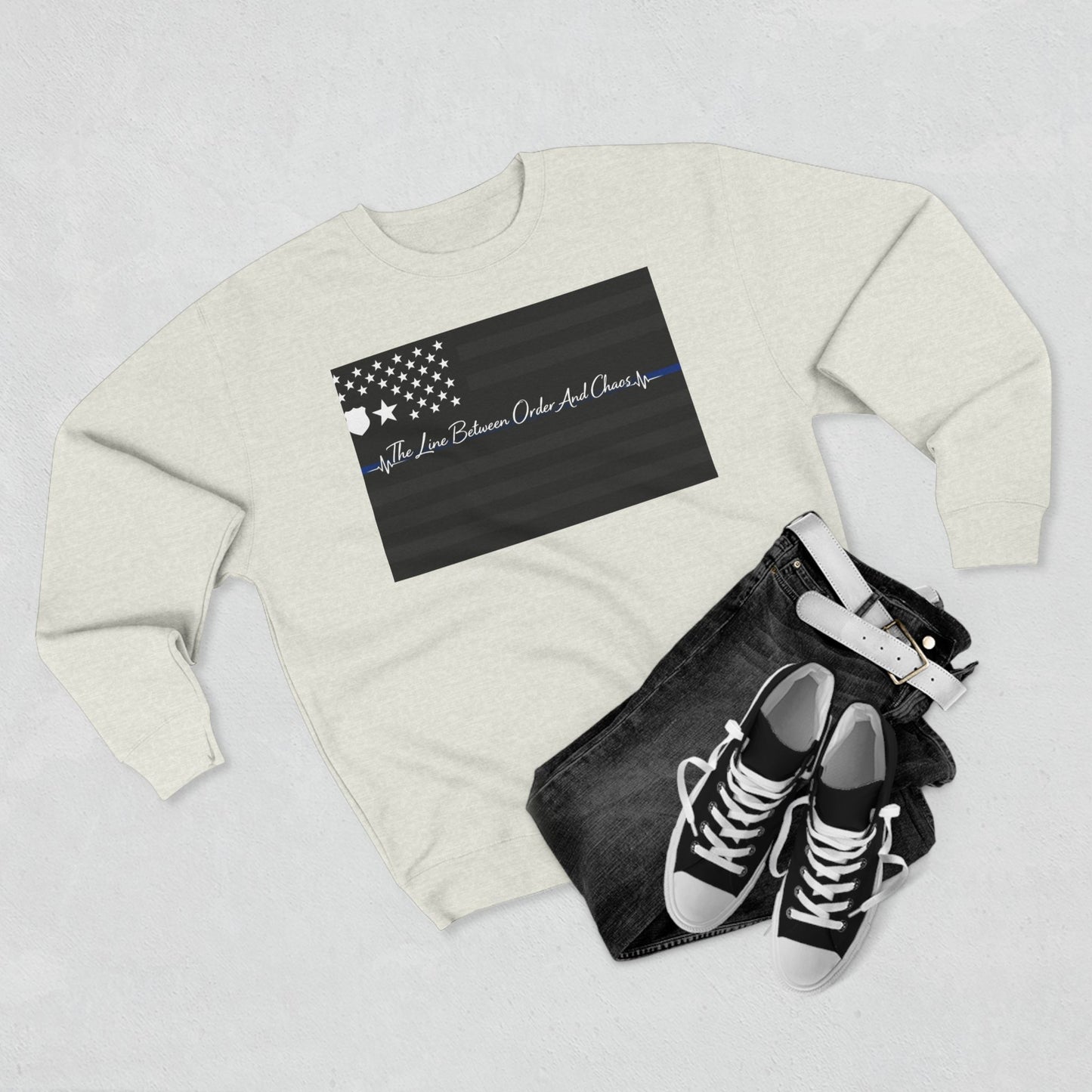 Thin Blue Line Unisex Crewneck Sweatshirt