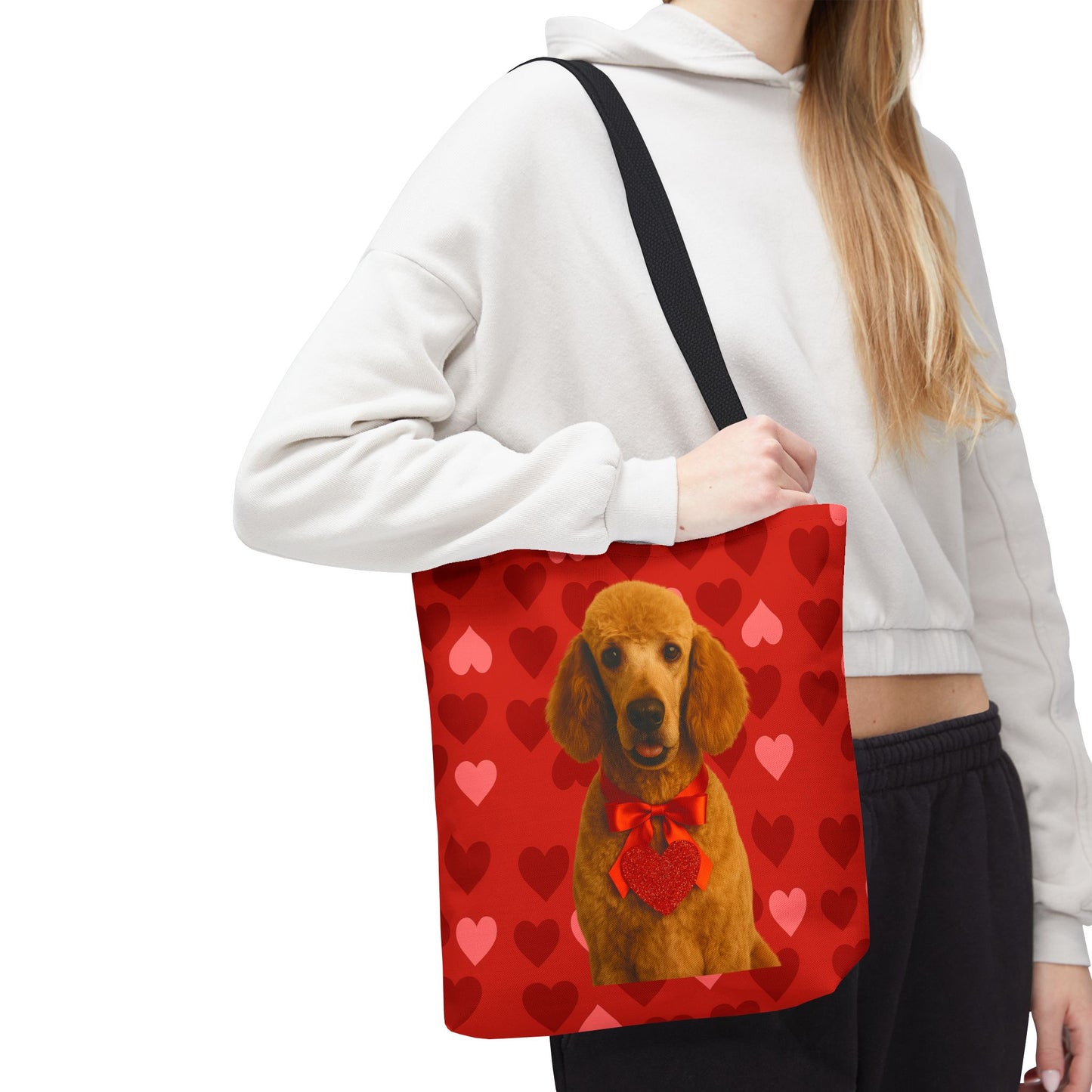 Cupid's Companion Poodle Tote Bag