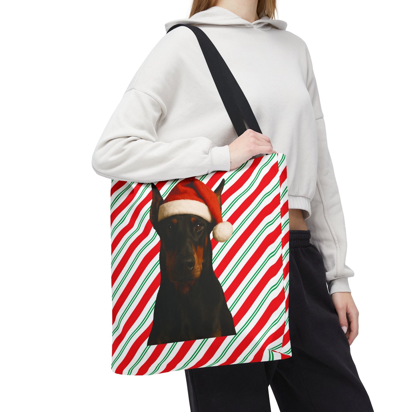Santa Paws Doberman Tote Bag